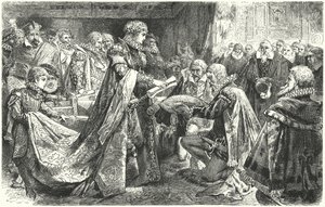 Der niederländische Adel vor Margarete von Parma, Gouverneurin der Spanischen Niederlande, 1559 von German School