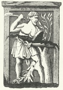 Der gallische Gott Esus (Stich) von German School