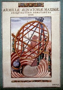 Der Große Äquatoriale Armill in „Astronomiae instituatae machanicia“ von Tycho Brahe (1546 - 1601), Wandsbeck