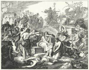 Die Juden werden in Babylon gefangen genommen von German School