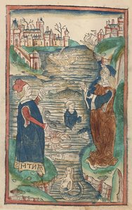 Das Königreich der Fische, Illustration aus Hortus Sanitatis, 1491 von German School