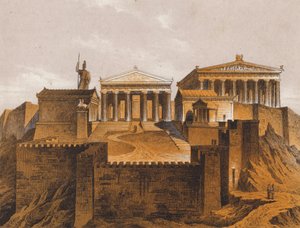 Die Propyläen, antikes Athen, Griechenland