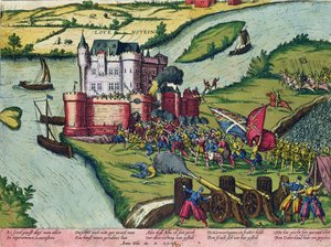 Die Belagerung von Löwen und der Heldentum von Harman Reuter gegen die spanischen Truppen 1571 von German School