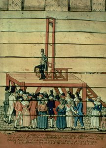 Der Terror - Jean Georges Schneider (1756-94) und die Guillotine von German School