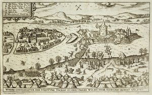 Die Stadt Tokay von den Türken zurückerobert durch Herr Schwendi im Jahr 1565, Illustration aus einem Buch über die osmanischen Feldzüge in Europa, graviert von Paul Furst (ca.1605-66) von German School