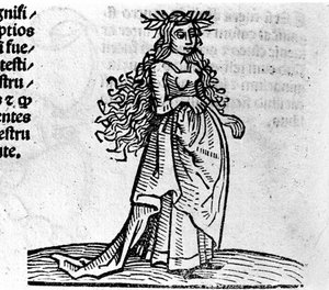 Die Jungfrau - im Traktat von Johannes Angeli De Magnisconnectionibue annorum revolutionibus ac eorum perfectionibus. Augsburg, Erhard Ratdolt