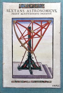 Der astronomische Sextant in „Astronomiae instituatae machanicia“ von Tycho Brahe (1546 - 1601), Wandsbeck von German School