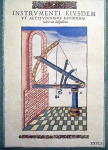 Der astronomische Sextant in „Astronomiae instituatae machanicia“ von Tycho Brahe (1546 - 1601), Wandsbeck