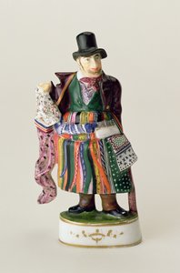 Der Taschentuchverkäufer, Meißner Figur im Stil von Johann Joachim Kändler (1706-75)