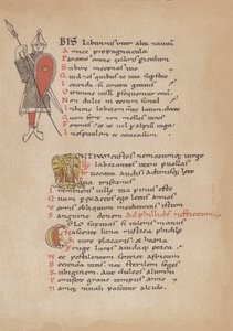 Die Poesie des Horaz in einem französischen Manuskript aus dem 12. Jahrhundert