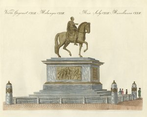 Die Statue von Joseph II vor dem Kaiserlichen Schloss in Wien