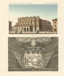 Das Theater Della Scala in Mailand