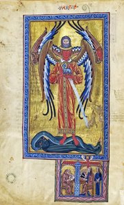 Theophanie der göttlichen Liebe (Vision aus Liber Divinorum Operum), ca. 1220-30