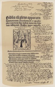 Titelseite aus Martin Luthers Bibel von German School