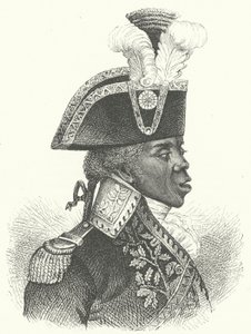 Toussaint Louverture, Anführer der haitianischen Revolution (Stich) von German School