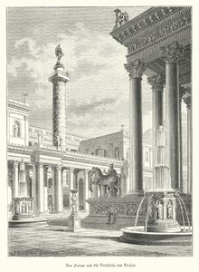 Trajanssäule und Forum, Rom von German School