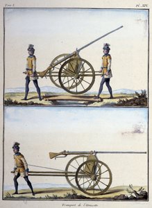 Transport der amuse (eine Art Maschinengewehr) - in „My Dreams“ vom Grafen von Sachsen