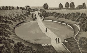 Trier: Amphitheater (Lithografie)