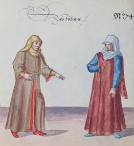 Zwei jüdische Frauen, ca. 1600 von German School