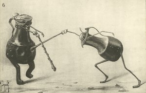 Zwei Krüge im Duell von German School