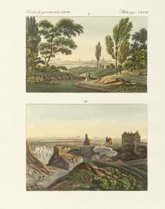 Zwei Ansichten von Paris