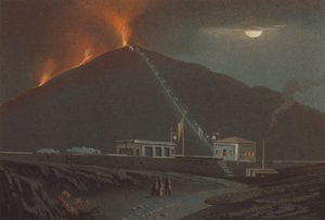 Ausbruch des Vesuvs, 1880 von German School