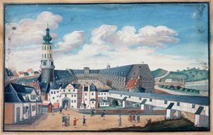 Ansicht von Weimar mit dem Schloss Wilhelmsburg