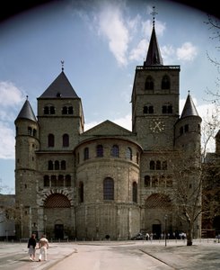 Ansicht der Kathedrale von Trier von German School