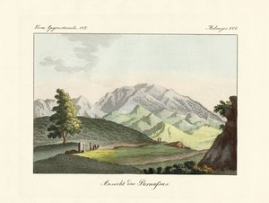 Ansicht des Parnass in Griechenland von German School
