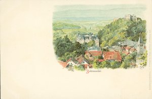 Ansicht der Stadt Badenweiler, Deutschland von German School
