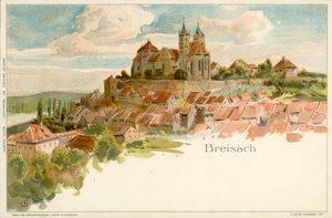 Ansicht der Stadt Breisach, Deutschland von German School
