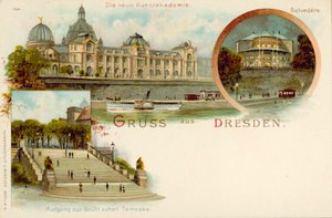 Ansichten von Dresden, Deutschland von German School