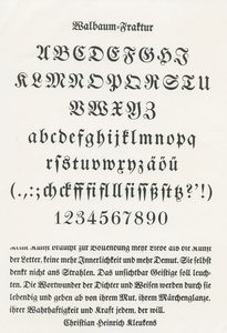 Walbaum Fraktur von German School