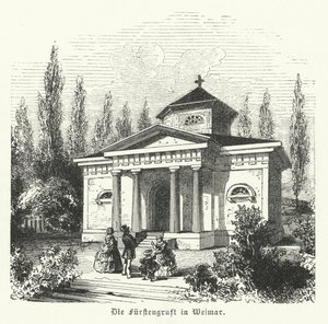 Weimarer Fürstengruft, Begräbniskapelle der Herzöge von Sachsen-Weimar-Eisenach und Grabstätte der deutschen Autoren Johann Wolfgang Goethe und Friedrich Schiller von German School