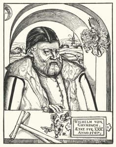 Wilhelm von Grumbach, deutscher Ritter und Abenteurer (Gravur) von German School