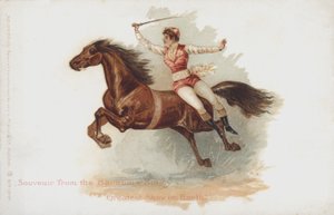 Reiterin des Barnum und Bailey Zirkus