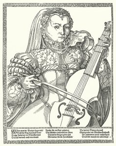 Frau spielt Cello von German School