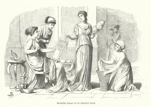 Frauen bei der Hausarbeit im antiken Griechenland von German School