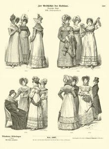 Frauenkostüm, 19. Jahrhundert von German School