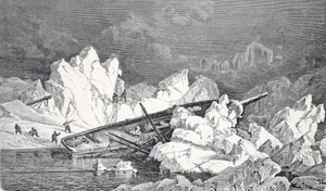 Wrack der Hansa, London, 1874 von German School