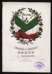 Zouaven und Türken, Galopp von F. Fasanotti, Notenblatt von German School