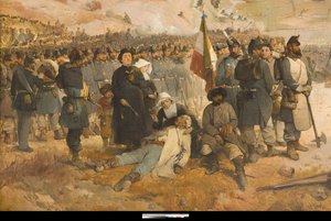 Schlacht an der Tschernaja von Gerolamo Induno