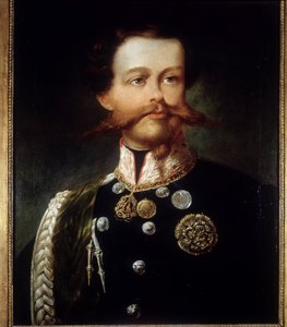 Porträt von Viktor Emanuel II. (Vittorio Emanuele) (1820-1878) von Gerolamo (Girolamo) Induno. Museo del Risorgimento. Mailand. von Gerolamo Induno