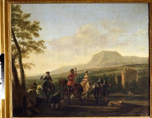 Die Falkenjagd von Gerrit Adriaensz Berckheyde