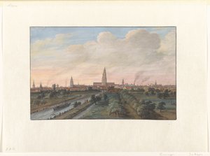 Ansicht der Stadt Groningen von Gerrit Battem