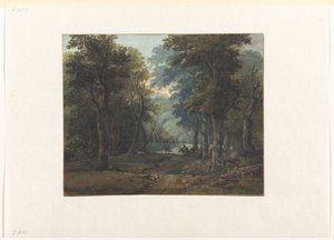 Jäger im Wald von Gerrit Battem