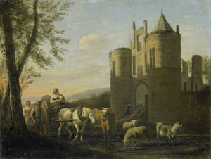 Das Haupttor von Schloss Egmond