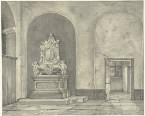 Grabmonument von Balth. Fredericus von Stosch in der Janskerk in Utrecht von Gerrit Lamberts