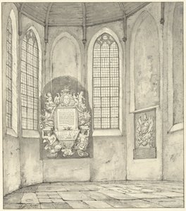 Grab von Anthony Pieterson in der Kirche zu Monster von Gerrit Lamberts