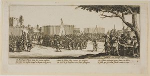 Rekrutierung von Truppen, Tafel zwei aus Die großen Leiden des Krieges